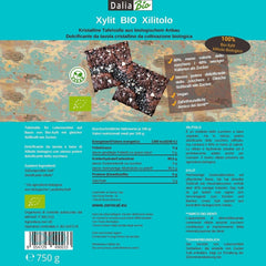 Bio Xylit Bio | Aus biologischer Landwirtschaft | 40 % weniger Kalorien Zahnfreundlich | Ideal Zum Kochen Und Backen, 750 G Süßstoffe Naty Shop