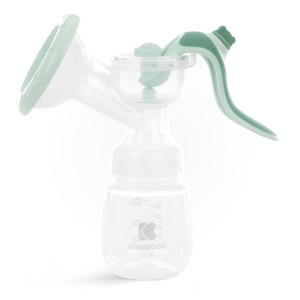 Kikkaboo ELSIE Milchpumpe, manuell mit 2 Modi, einstellbare Saugkraft, weicher Silikonbecher Zubehör Essen und Stillen Bebe Naty Shop