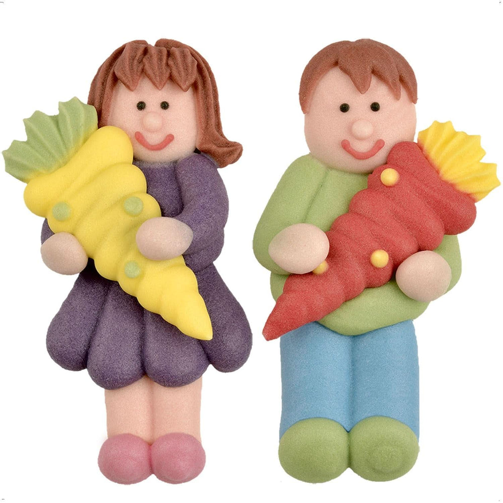 Günthart, 8 Zuckerfiguren zum Schulanfang und Buchstaben, 115 Gramm Streusel Naty Shop