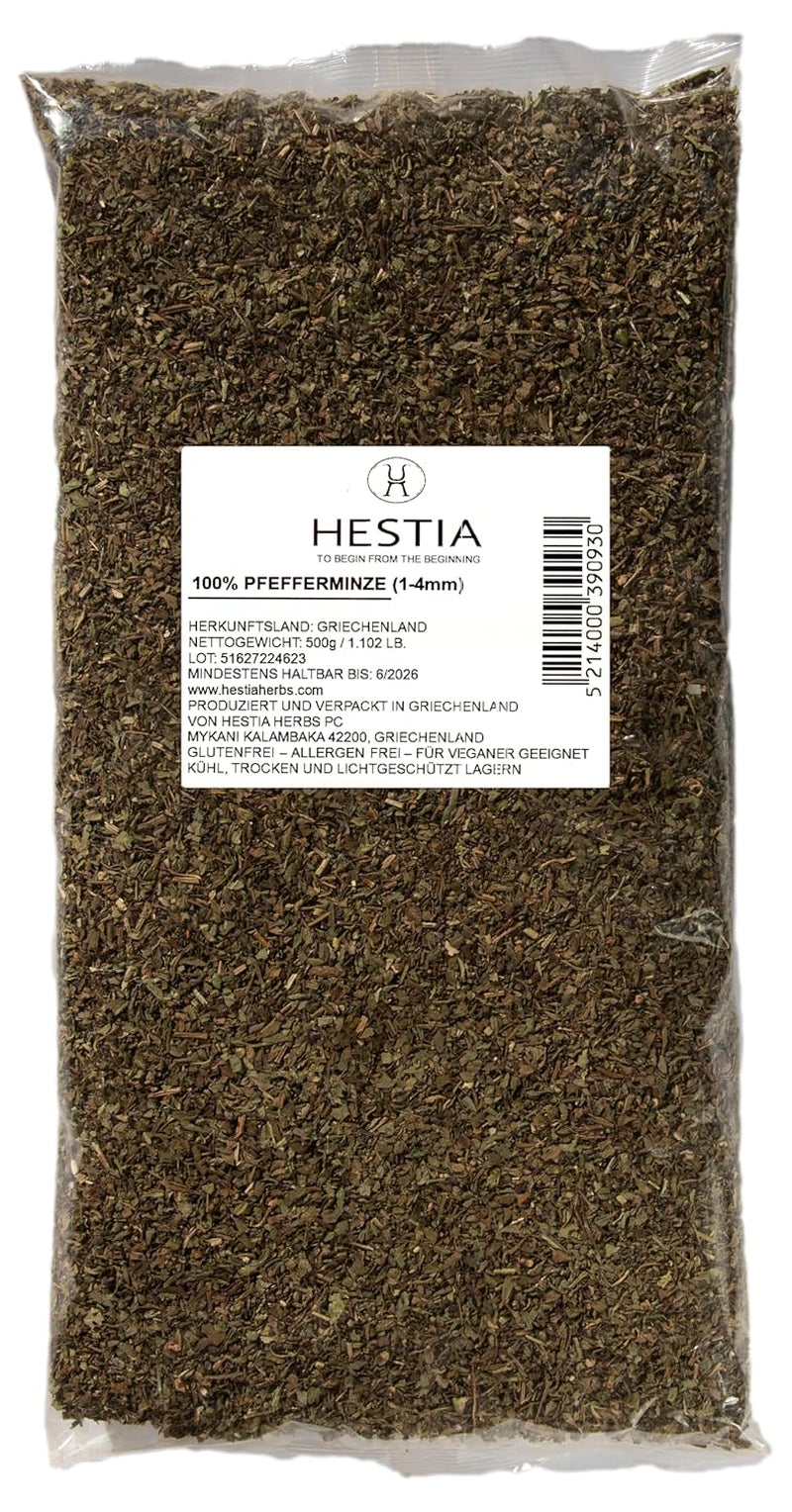 Hestia Herbs Griechischer getrechtenter Oregano 500 g, Allergenfrei – Vegan – GVO-frei
