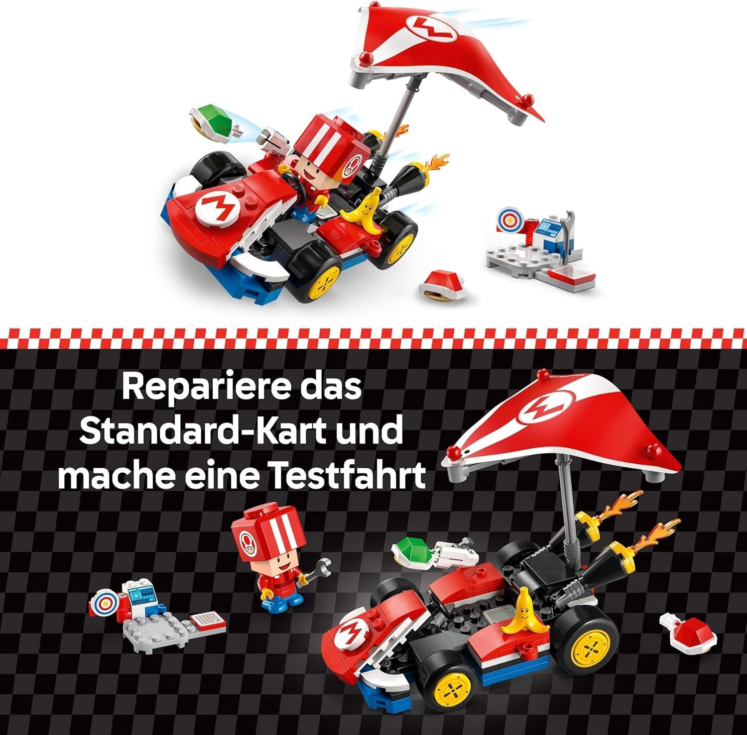 LEGO Super Mario: Mario Kart – Standard-Kart, Nintendo-Kollektion, Geschenk für Kinder, ermöglicht Jungen, Mädchen und Spielern ab 7 Jahren das eigenständige Spielen, Abenteuerspielzeug mit Krötenfigur 72032 Bausätze Besuchen Sie den LEGO-Store