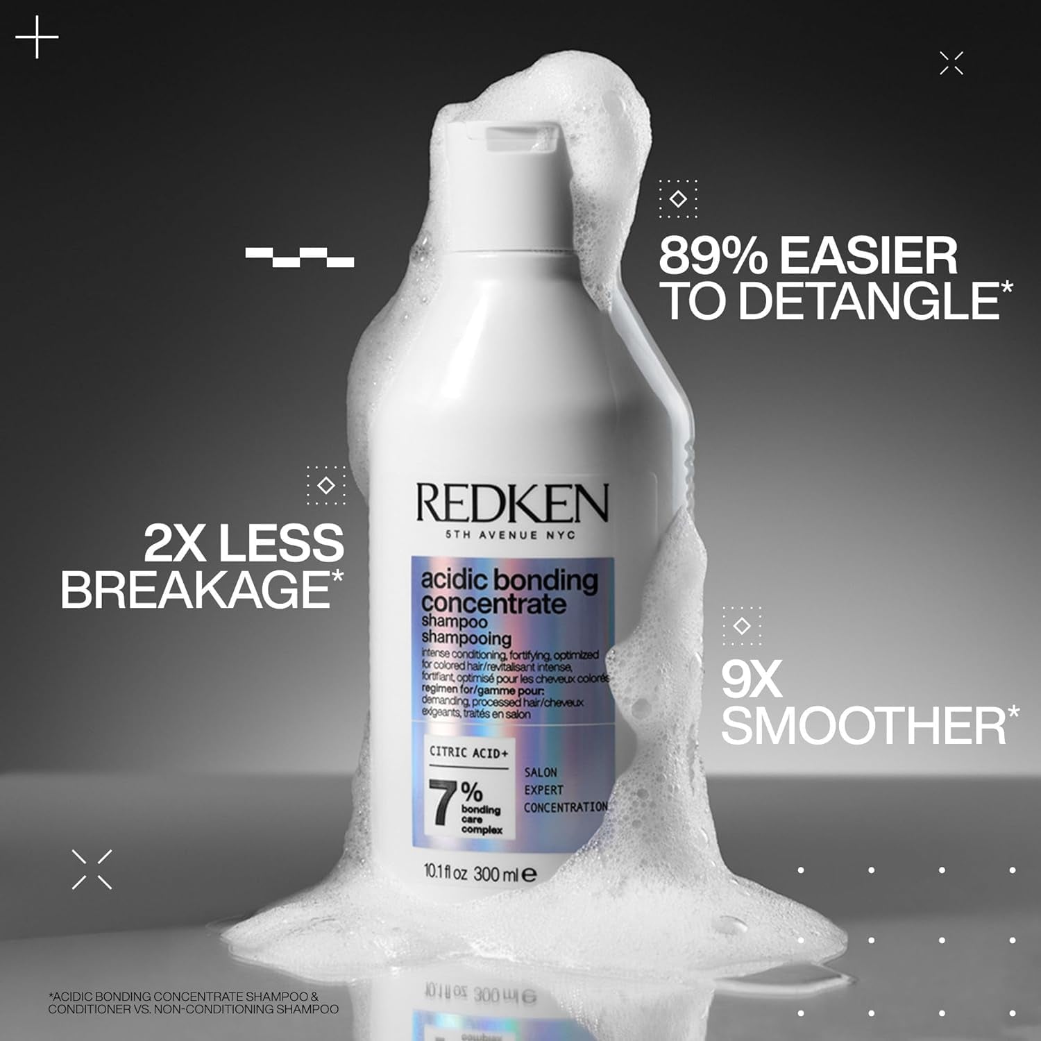 Redken Acidic Bonding Shampoo-Konzentrat für gefärbtes Haar, 300 ml Redken Dusche und Bad