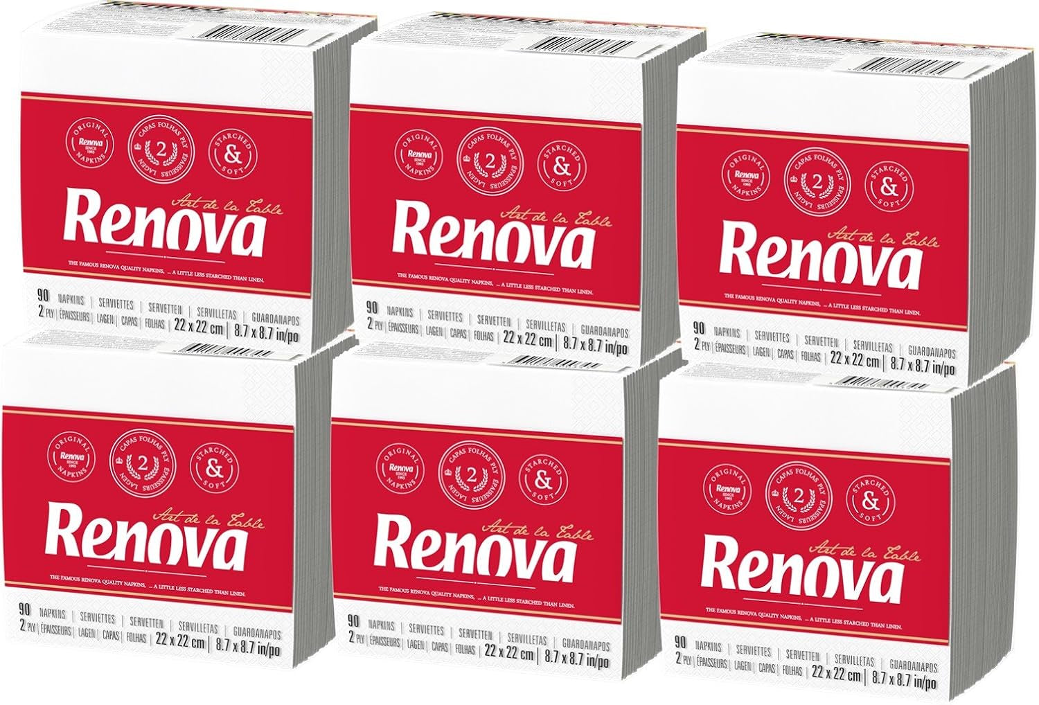 Șervețele Renova - 3 pachete a 540 de bucăți