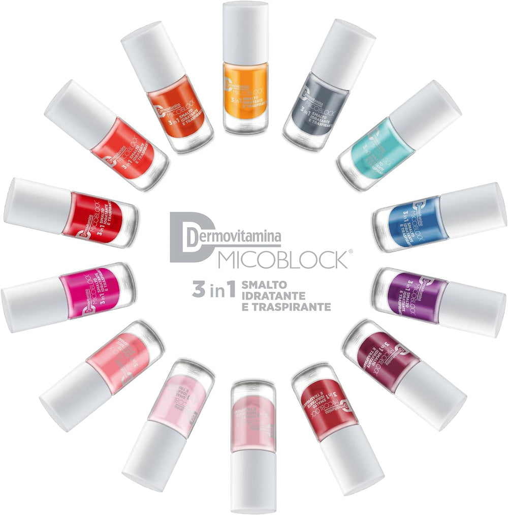 Microblock 3 in 1 Nagelpilz-Nagellack, dunkelorange, Nagelmittel gegen Nagelpilz, 5 ml, 16 Farben