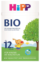 HiPP Bio-Wachstumsmilch (4 x 600 g) nach 12 Monaten mit Kalzium, Eisen, Vitamin C und D für heranwachsende Kleinkinder, beste Bio-Qualität