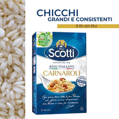 - Carnaroli – Extrafeiner Reis für Risotto, Reis aus Italien, fertig in 16 Minuten – 1 kg