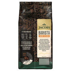 Jacobs Barista Crema Intense Coffee Beans 1kg - Intense, ciocolată neagră și nuci pecan, boabe Arabica și Robusta Cafea Naty Shop