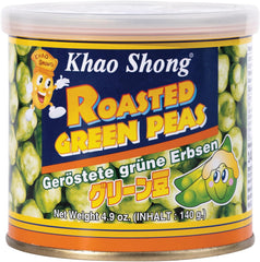 Khao Shong Gebratene grüne Erbsen mit Wasabi, knusprige Erbsen in würzigem Teig, eine fettarme Alternative zu Nüssen, mittelscharf, 1 140-g-Dose | 140 g (1 Packung)