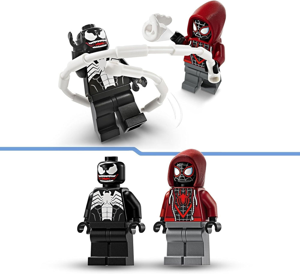 LEGO Marvel Venom Mech Vs. Miles Morales bewegliche Actionfiguren für Kinder, Spider-Man-Set mit Superhelden-Duell-Minifiguren, Spielzeuggeschenk für Jungen und Mädchen ab 6 Jahren, 76276 Bausets. Besuchen Sie den LEGO-Store
