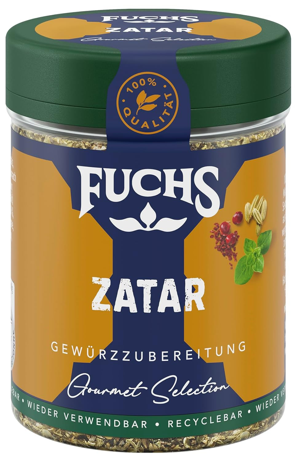 Fuchs Gewürze Gourmet Selection Naher Osten-Afrika – Dukkah Gewürzmischung, nachfüllbarer Gewürz Mix, zum Verfeinern von Fisch und Lamm, vegan, 50 g