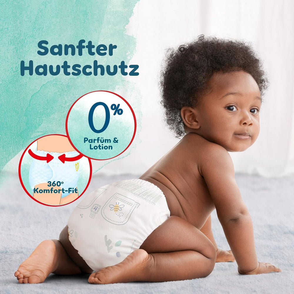 Pampers Harmony Pants Windeln der Größe 6, 132 Windeln, 15 kg+, sanfter Hautschutz und 360°-Komfort