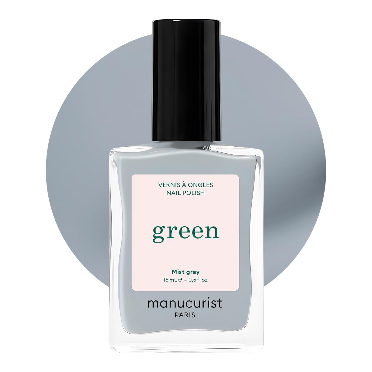 Manucurist Green – Rosy Beige Shell Beige Nagellack – Schnell trocknender Nagellack – DIY-Nägel – Vegan 12-Free – Pflanzenbasiert – Nagellack – Hergestellt in Frankreich