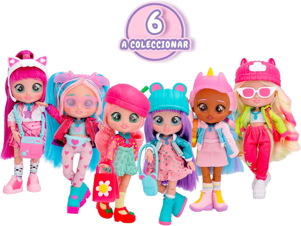 S2 Hannah Modepuppe mit langen Haaren, Stoffkleidung und 10 Accessoires – Spielzeuggeschenk für Mädchen und Jungen ab 5 Jahren