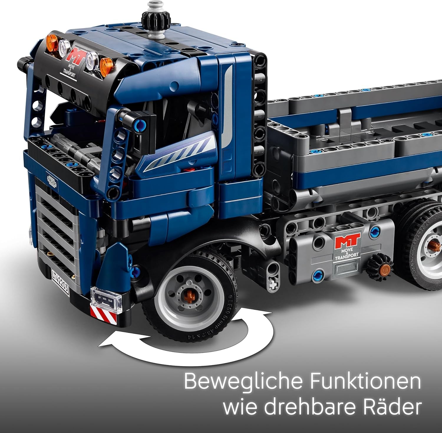 LEGO Technic Kipplaster Spielzeug mit Lenkung und beweglicher Kippmulde - blaues Baufahrzeug - Geschenkide zum Geburtstag oder für die Holiday - Bauset für Jungen und Mädchen ab 9 Jahren 42203