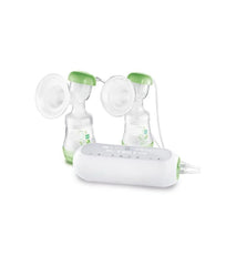 MAM – Elektrische Doppel-Milchpumpe – 2-in-1-Milchpumpe mit 9 Intensitätsstufen und 3 Stunden Akkulaufzeit – 2 Easy Start Anti-Colic Flaschen & 2 Vorratsdosen Inklusive – Grün Zubehör Essen und Stillen Baby Naty Shop