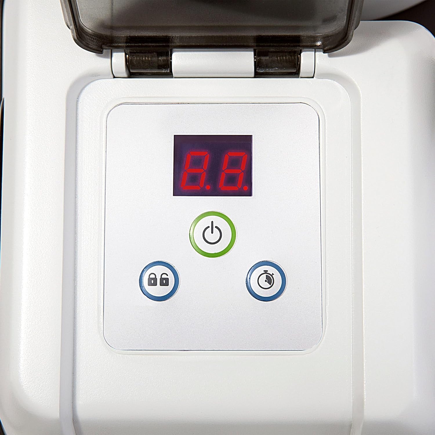 Intex 26642 Krystal Clear Sandfilterpumpe mit RCD, Wasserdurchfluss 3500 l/h, Systemdurchfluss 2000 l/h, Kunststoff, weiß