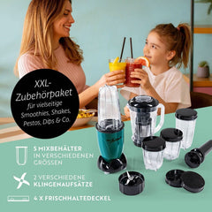Gourmetmaxx Mr Magic Blender, Smoothie Maker cu pachet de accesorii Xxl Naty Shop