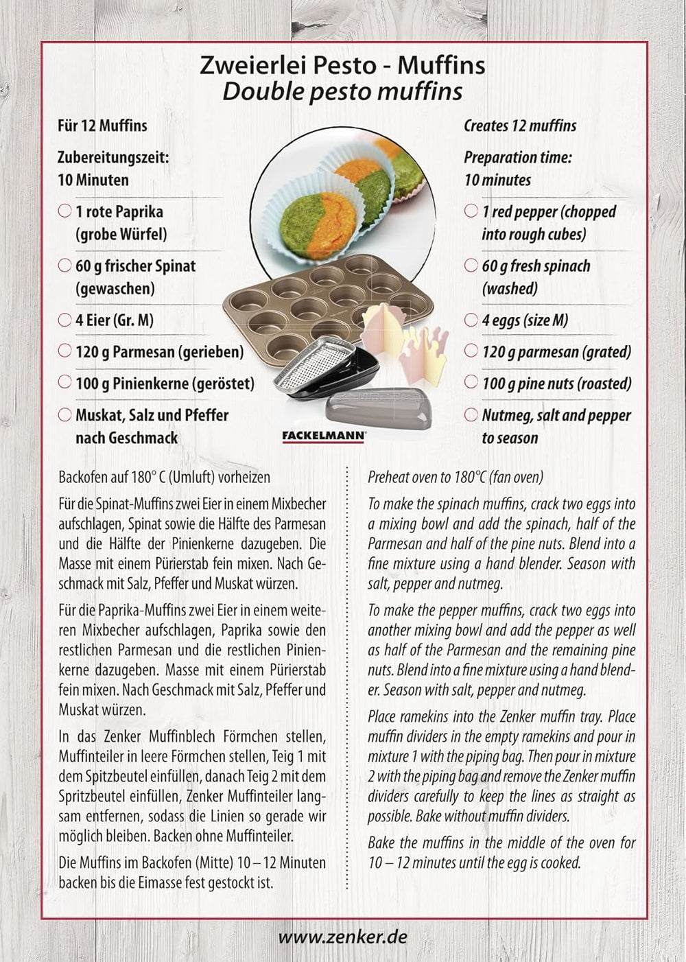 Zenker, Muffinform Durchmesser Ø 7 cm, MOJAVE GOLD Formen und Backbleche Naty Shop