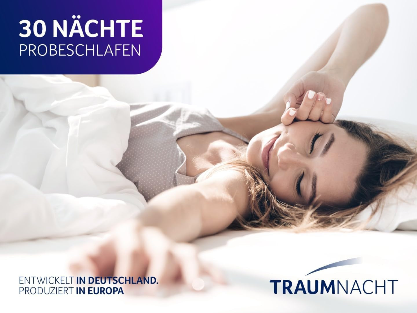 Pernă Traumnacht aloe vera cu husă confortabilă din microfibră moale catifelată, 40X80 cm, certificată Oeko-Tex, produsă în conformitate cu standardul de calitate german Perne standard Naty Shop