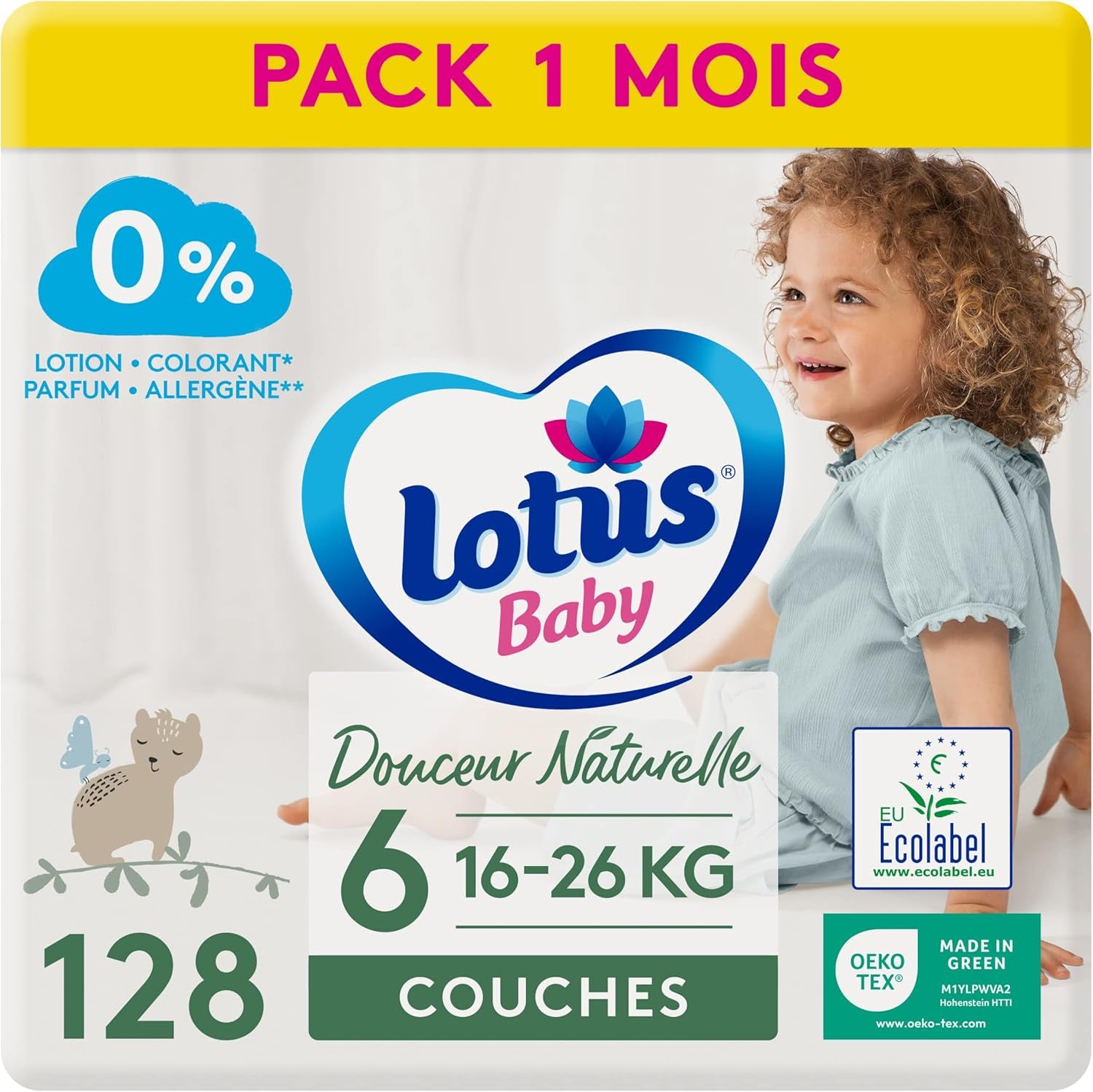 Douceur Naturelle Windeln, Größe 5 (12-20 kg), 1 Monat, 140 Windeln