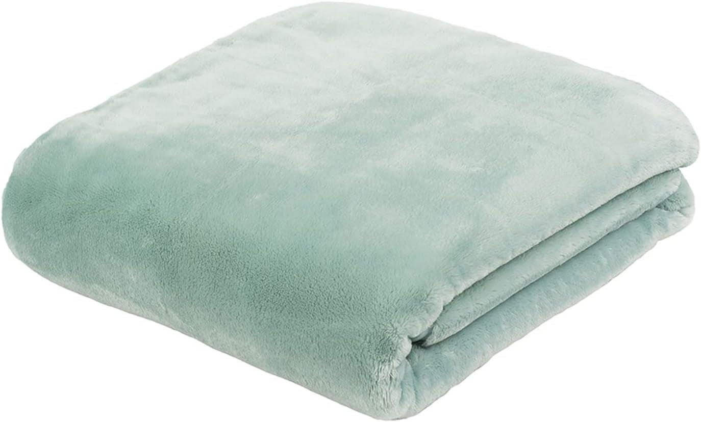 Gözze - Premium Cashmere-Feeling Wohn- und Kuscheldecke, 500 G/M², 180 x 220 cm – Senf