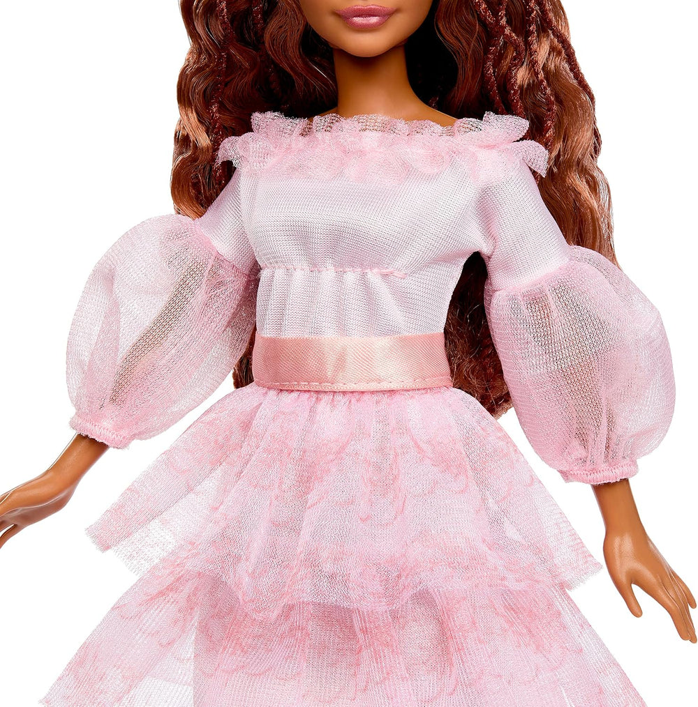 Mattel DISNEY Arielle, die Meerjungfrau - Festliche Arielle-Puppe mit pinkfarbenem Kleid und roten Haaren, beweglich mit 5 Gelenken und Frisierspaß, für Kinder ab 3 Jahren, HPD90