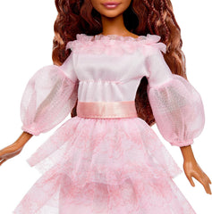Mattel DISNEY Arielle, die Meerjungfrau - Festliche Arielle-Puppe mit pinkfarbenem Kleid und roten Haaren, beweglich mit 5 Gelenken und Frisierspaß, für Kinder ab 3 Jahren, HPD90