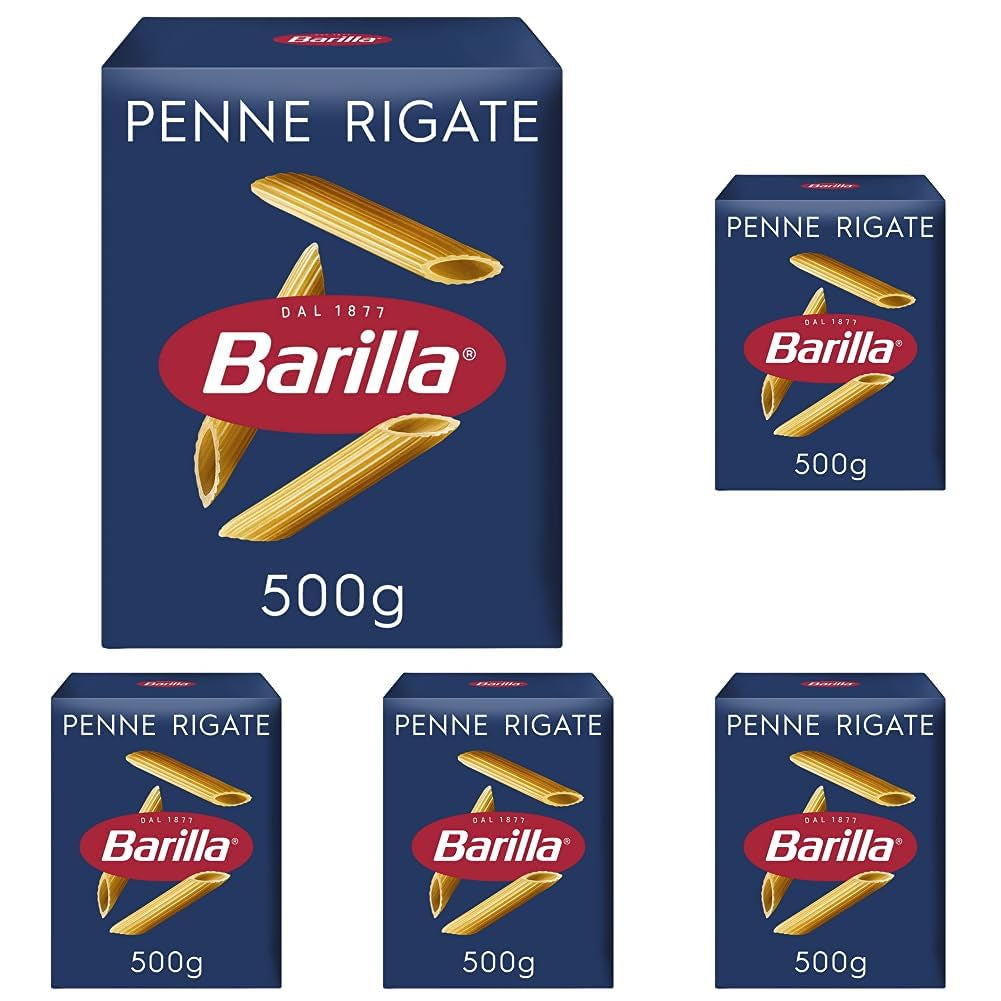 Pasta Barilla Classic Penne Rigate Nr. 73 aus hochwertigem Hartweizen, immer al dente (1 x 500 g)