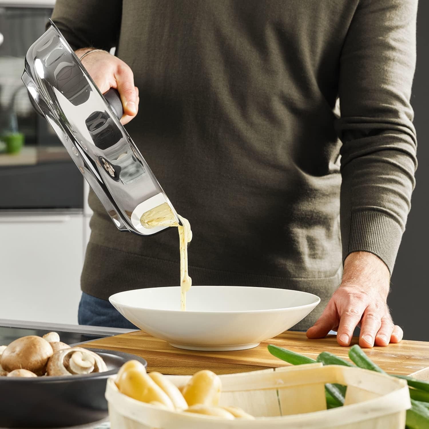 Fissler Adamant Premium, Edelstahlpfanne, antihaftbeschichtet, kratzfest – Induktionstöpfe und Pfannen Naty Shop