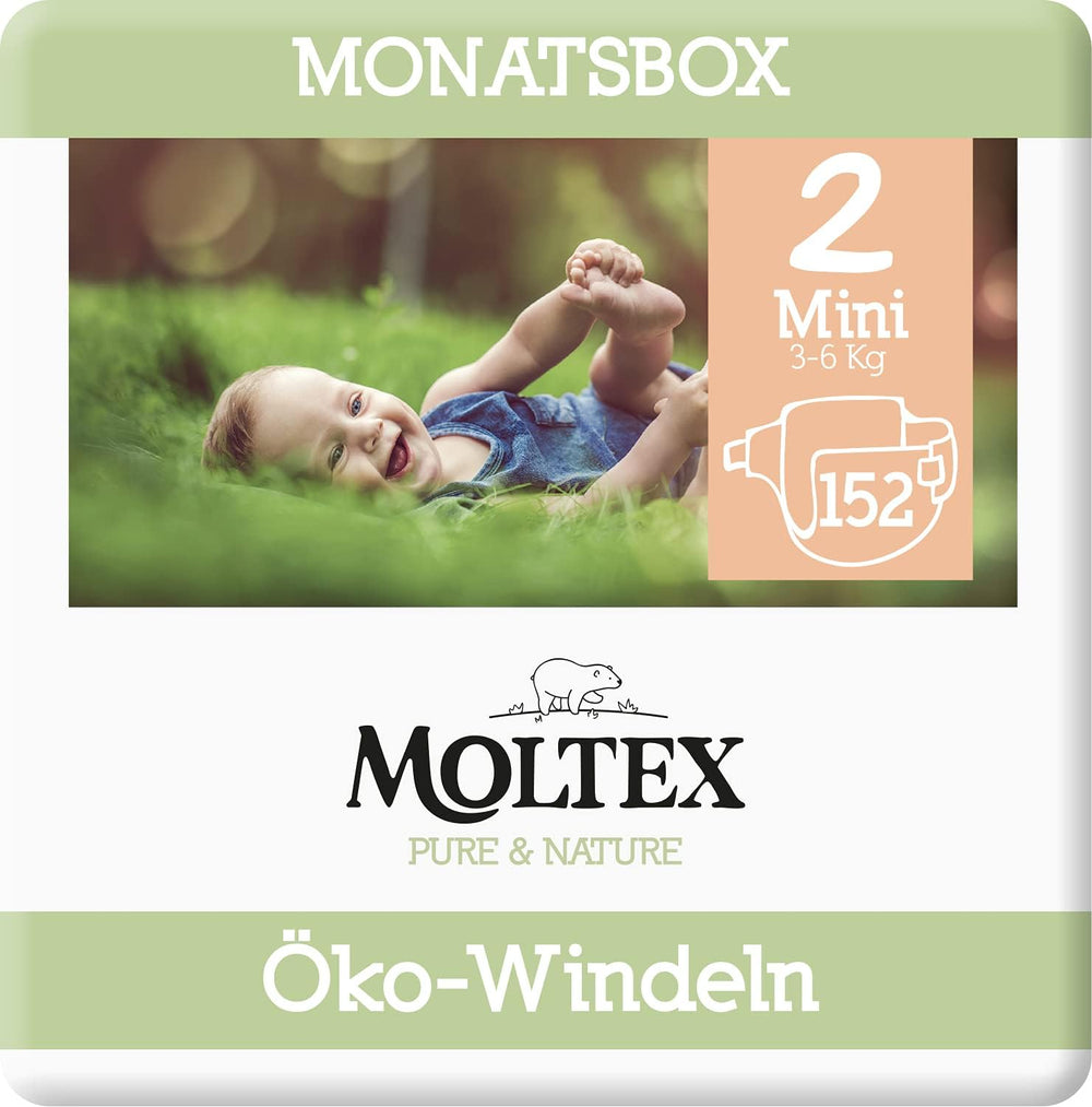 Pure & Nature Bio-Windeln, Größe 6 XL (17–28 kg), Monatsbox mit 84 Bio-Windeln