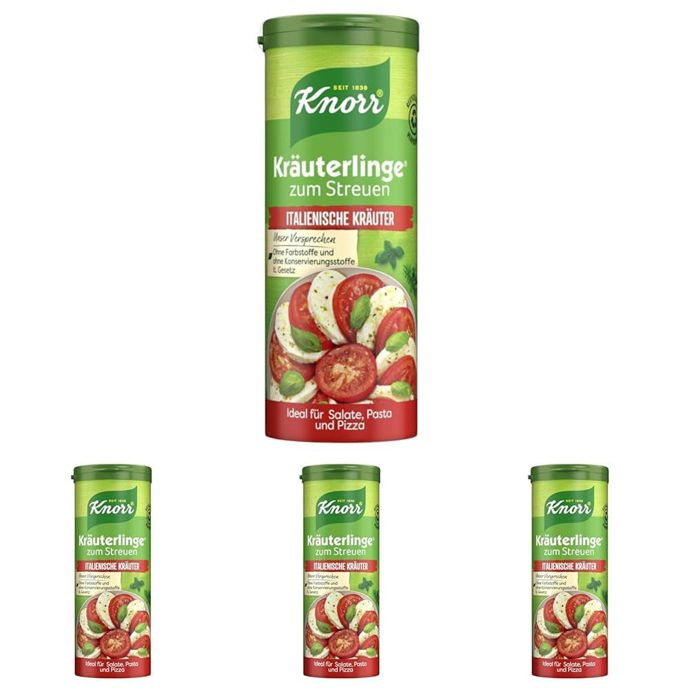 Knorr Kräuterlinge Italienische Kräuterwürzmischung zum Streuen für Pasta, Gemüse oder einen Salat 60 g