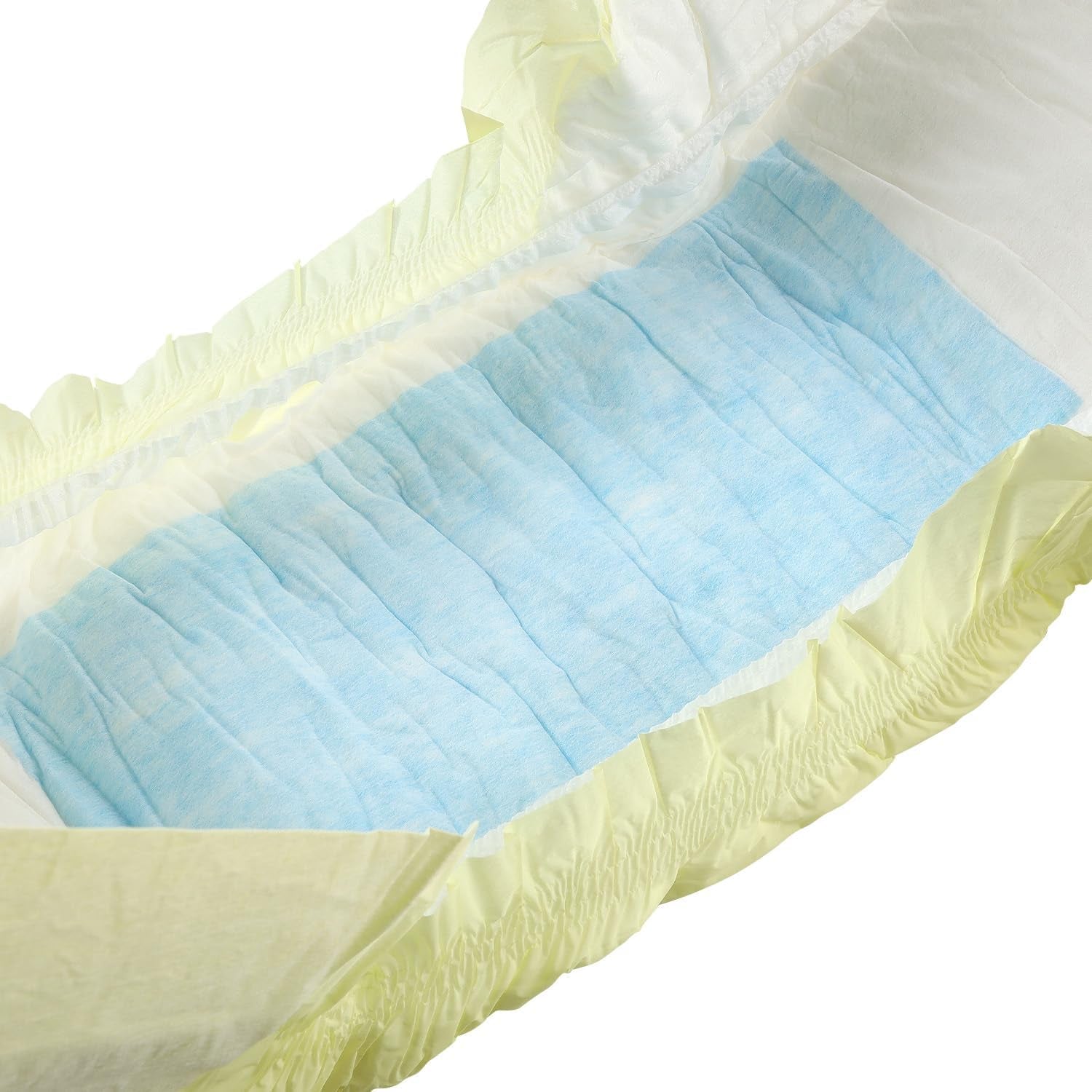 CutiePlusU Windeln für Erwachsene, 10er-Pack Einweg-Inkontinenzhöschen mit Schlaufen für Damen und Herren, maximale Saugfähigkeit über Nacht – Gelb (mittlere Größe 71–96 cm)