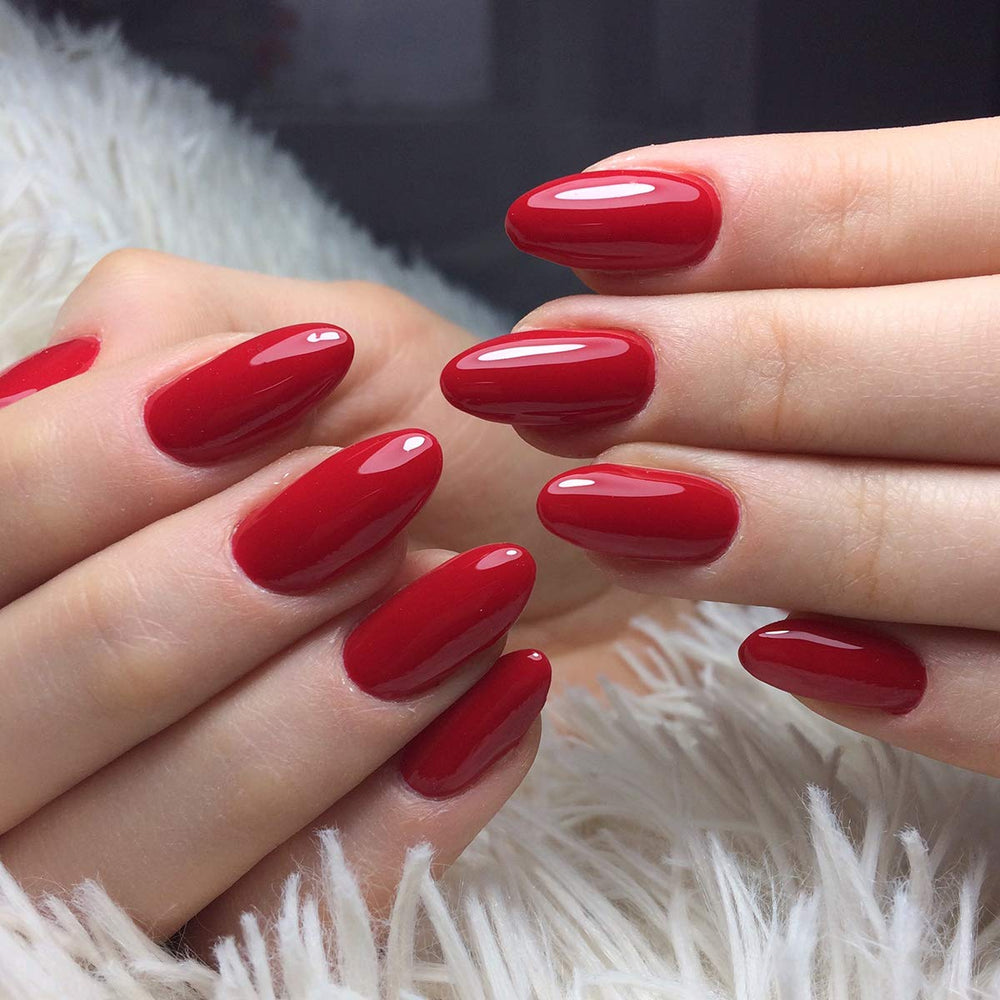 Semilac UV-Nagellack 027 Intensives Rot, 7 ml, Hottie-Kollektion