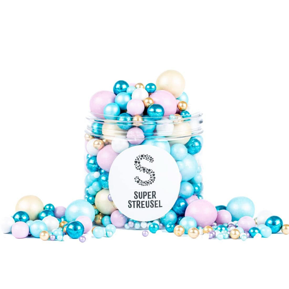 Super Streusel Sea Bubbles, Perlen und Zuckerkügelchen, 190 Gramm Naty Shop