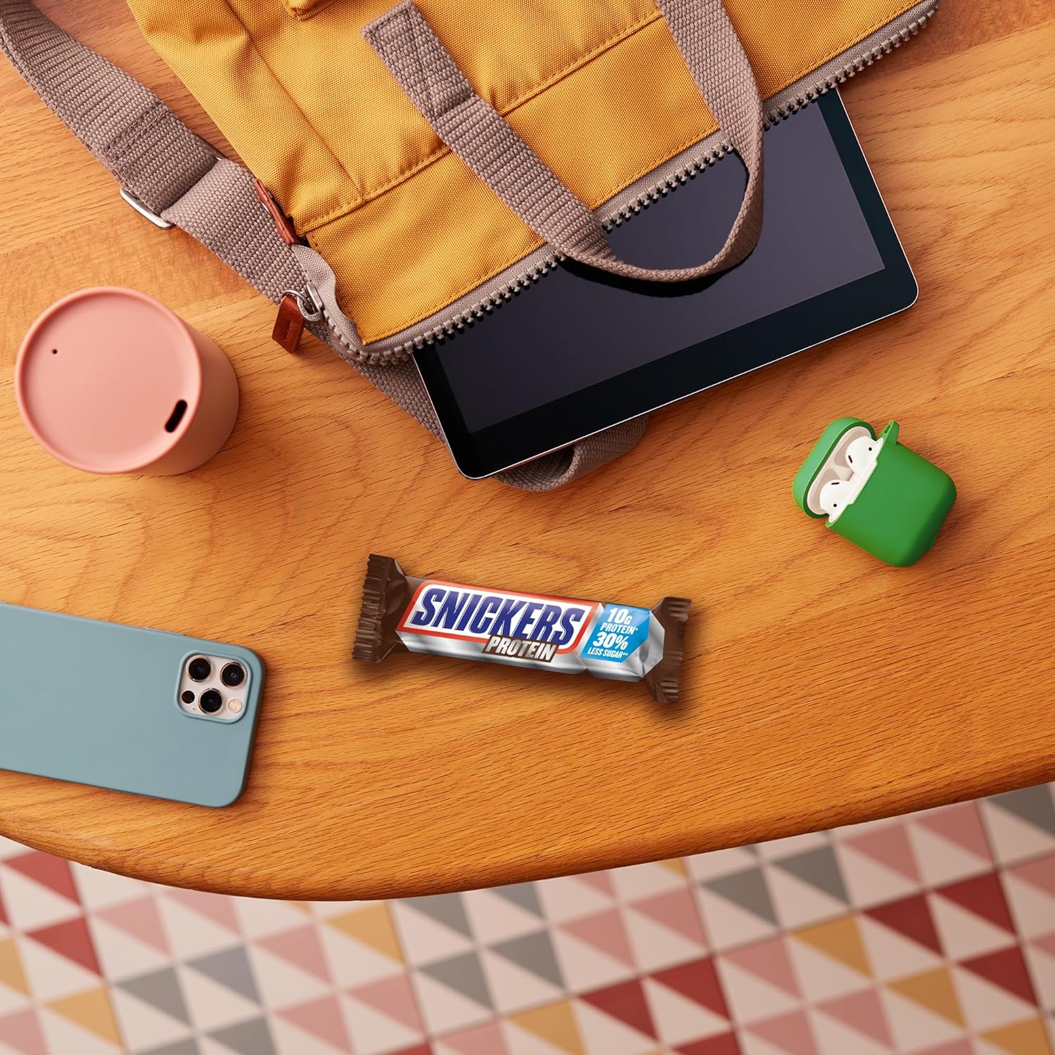 Snickers Chocolate Protein Bars – Reichhaltiger Geschmack mit Karamell, Haselnüssen und Nougat, Großpackung 18 x 47 g