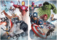 Educa - Puzzle 500 Teile für Erwachsene | Marvel Avengers 2 X 500 Puzzleteile für Erwachsene und Kinder ab 11 Jahren, Superhelden, Puzzleset (17994) Puzzle Naty Shop