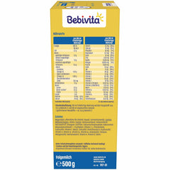 2 Folgemilch (4 x 500g), nach dem 6. Monat, mit Vitamin C und D, Omega-3 (DHA), altersgerecht sättigend