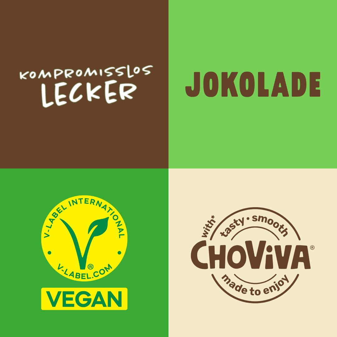 JOKOLADE 12 Riegel x 140g Sparpaket | Mit karamellisierten Erdnüssen und knusprigen Cerealien | Vegan und kakaofrei