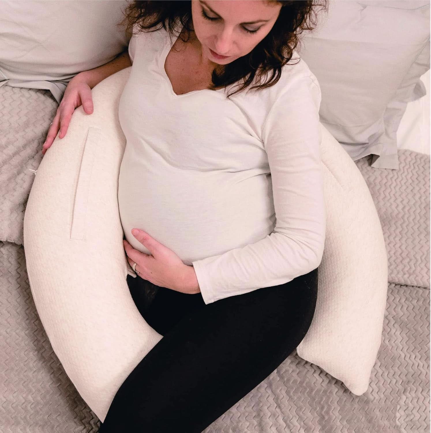 Multifunktionales Stillkissen, 4 in 1, Soft Nova, beige, Einzelkissen: 202 cm, Sessel, 40 x 75 x 22 cm Zubehör Essen und Stillen Bebe Naty Shop