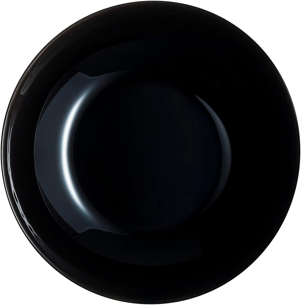 Set de veselă Arcopal Zelie din sticlă neagră, 12 piese, 4 locuri, negru