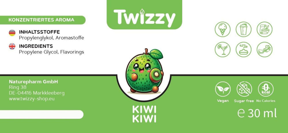 Twizzy Konzentriertes Kiwi-Aroma, 30 ml Aromen Naty Shop