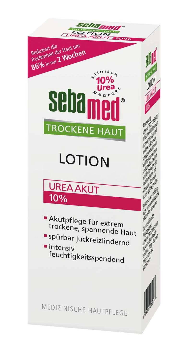 Sebamed Urea Akut, lindert sichtbar das Spannungsgefühl, Rauheit und Juckreiz, 200 ml Dusche und Bad Naty Shop