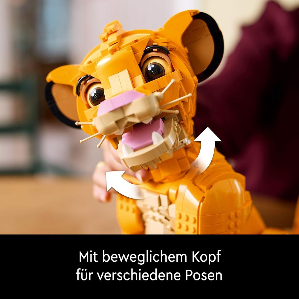 Lego – Disney Simba, der junge König der Löwen, Bauspielzeug zum Sammeln mit kreativen Tierfiguren, entspannende Aktivität für Erwachsene, Geschenkidee für Frauen 43247 Bausets Besuchen Sie den LEGO-Store