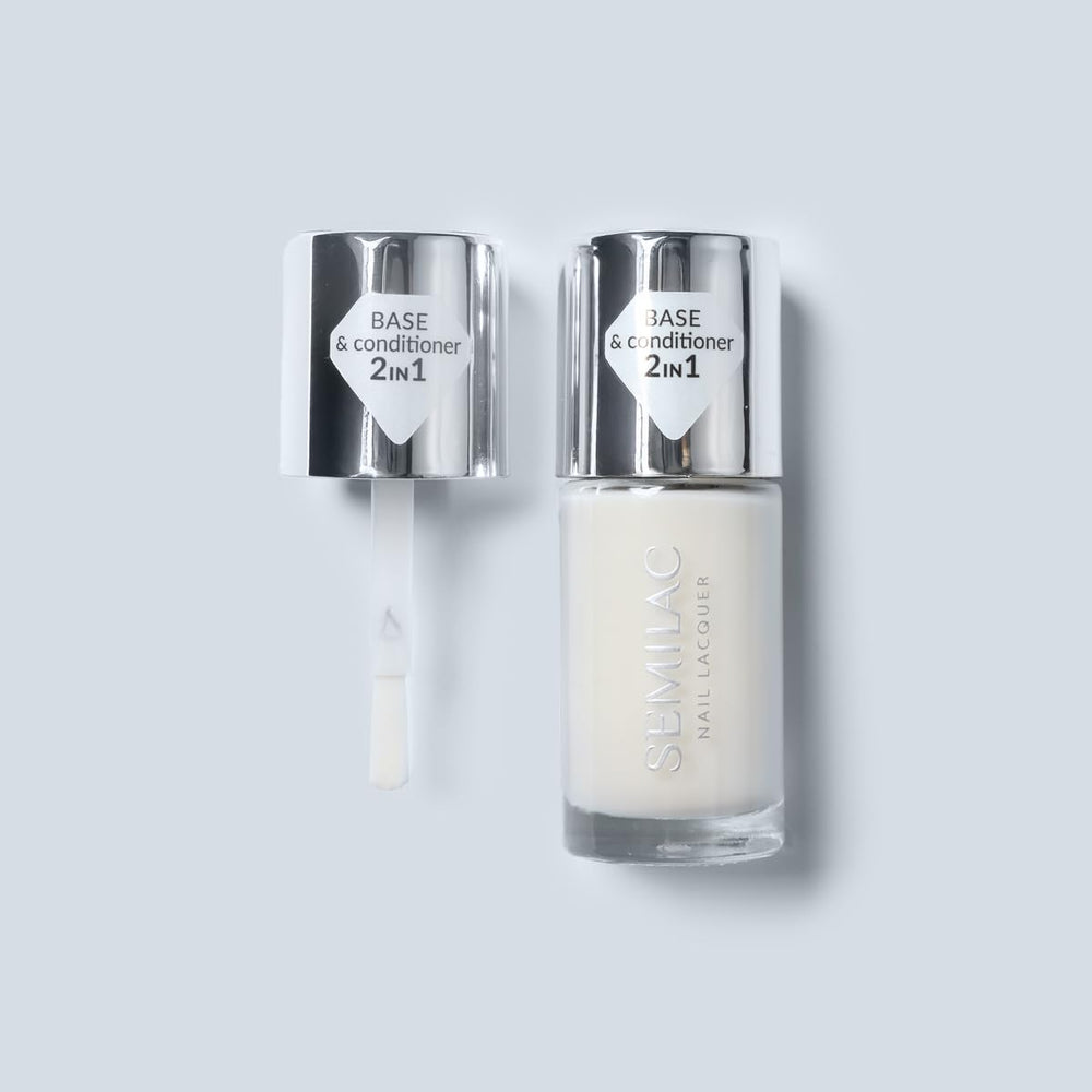 Glättende Basis Semilac 9 ml – Glättende Basis für klassischen, ausgleichenden, stärkenden und selbstnivellierenden Nagellack