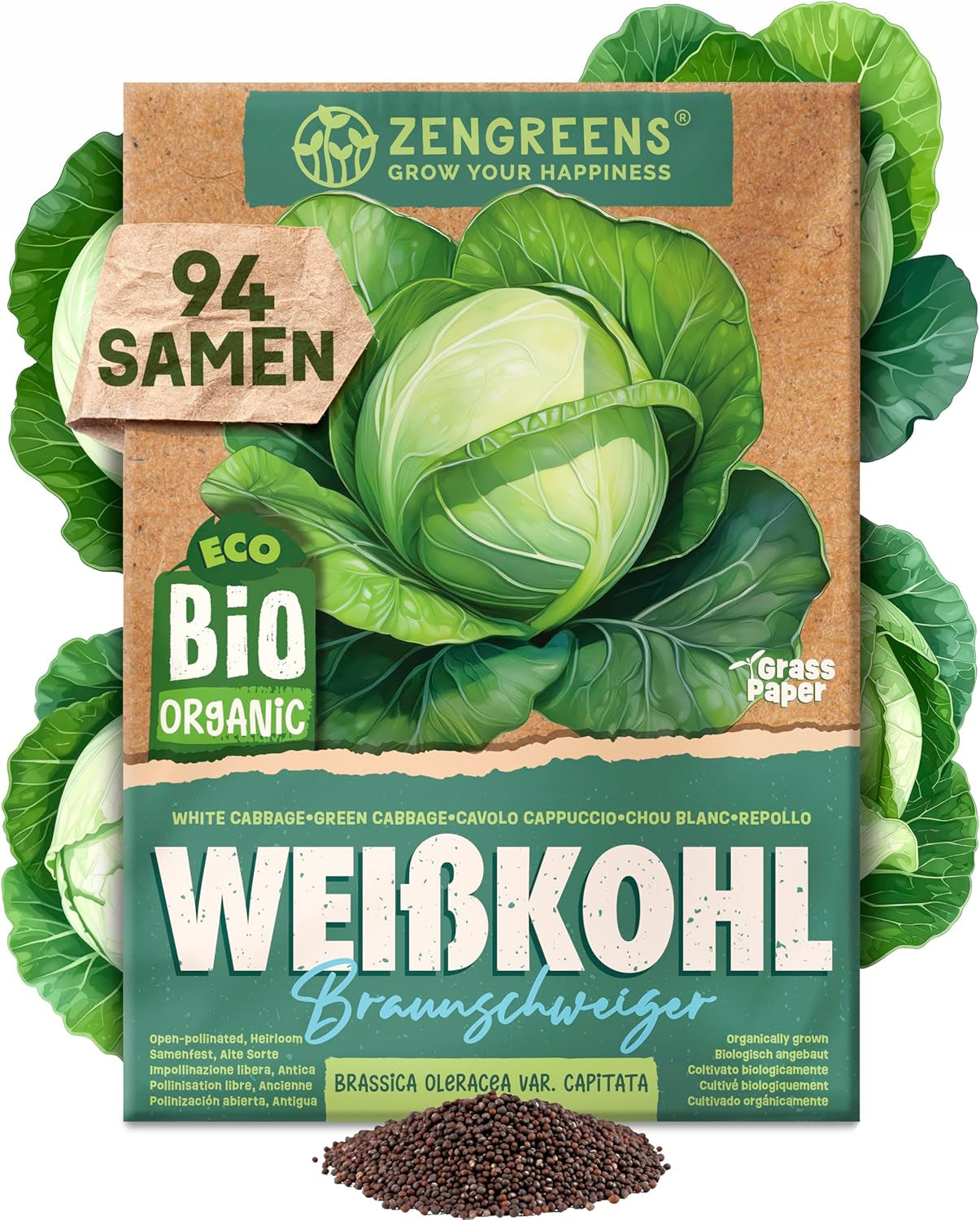 Bio Wintergemüsesamen Im 20Er Set - 20 Winter Gemüse Samen Für Den Einfachen Anbau Im Garten, Balkon Oder Hochbeet - Pflanzensamen - Saatgut