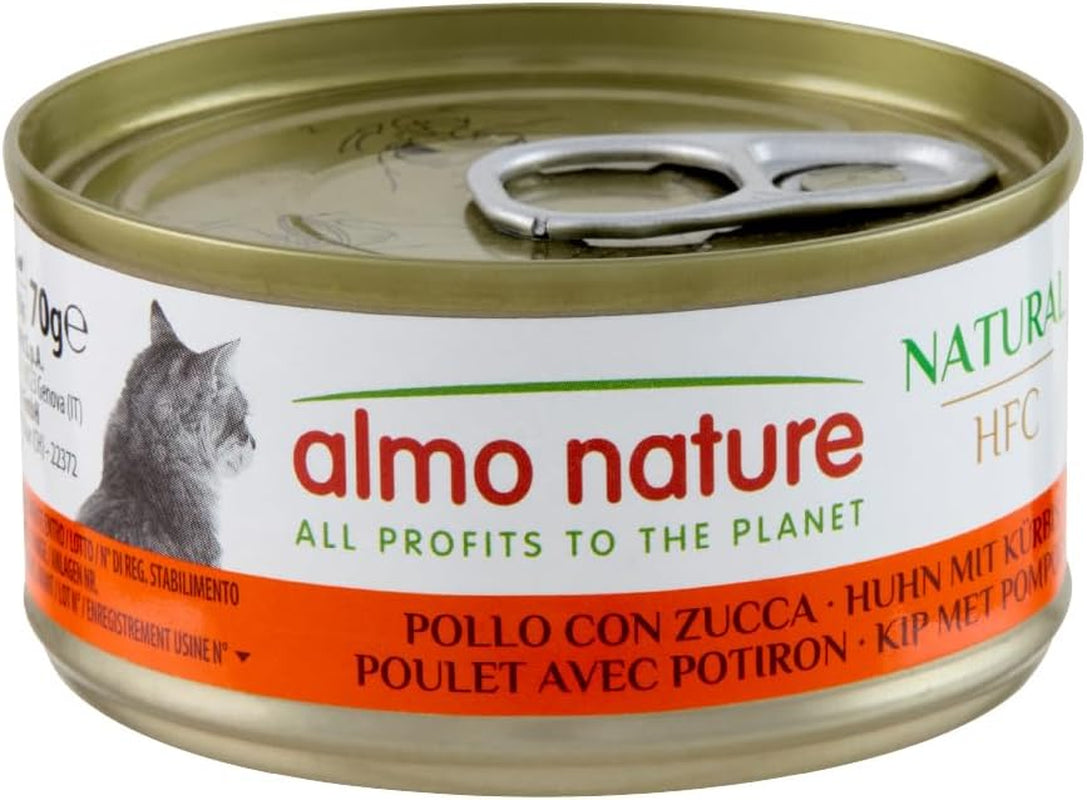 Almo Nature HFC Hrană umedă naturală pentru pisici - Rețete asortate cu pui - 6 x 70g