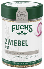 Fuchs Gewürze - Zwiebel rot geschnitten - Gewürz für Pürees, Salat oder Brotaufstriche - natürliche Zutaten - 40 g in wiederverwendbarer, recyclebarer Dose