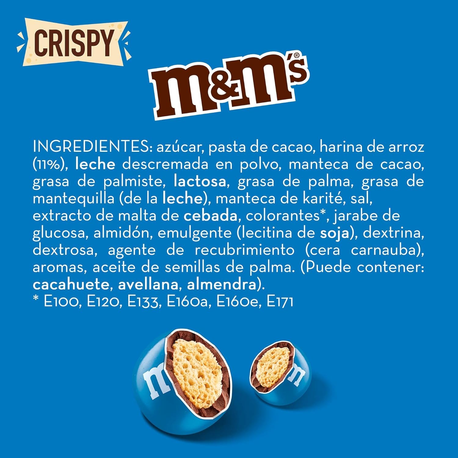 M&M'S Crispy, Chocolate Crispy Lentils and Crispy Center, Schokolade, 1 Packung (1 x 340 g) (2er-Pack)