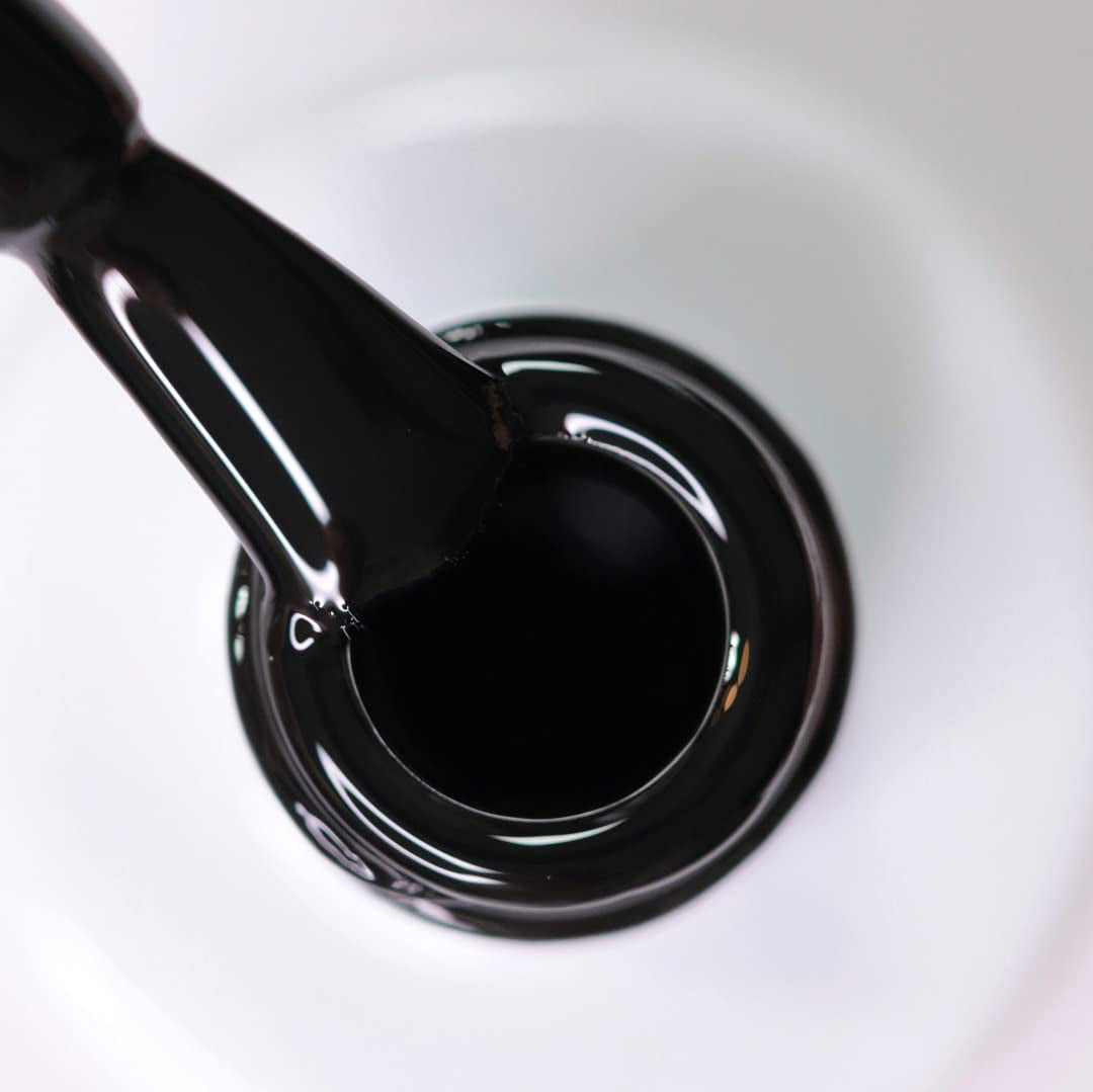 UV-Nagellack alessandro Striplac Midnight Black – Zart und langanhaltend – Einfache Entfernung dank Peel-Off-Entfernungstechnologie – Vegan und tierversuchsfrei – 8 ml