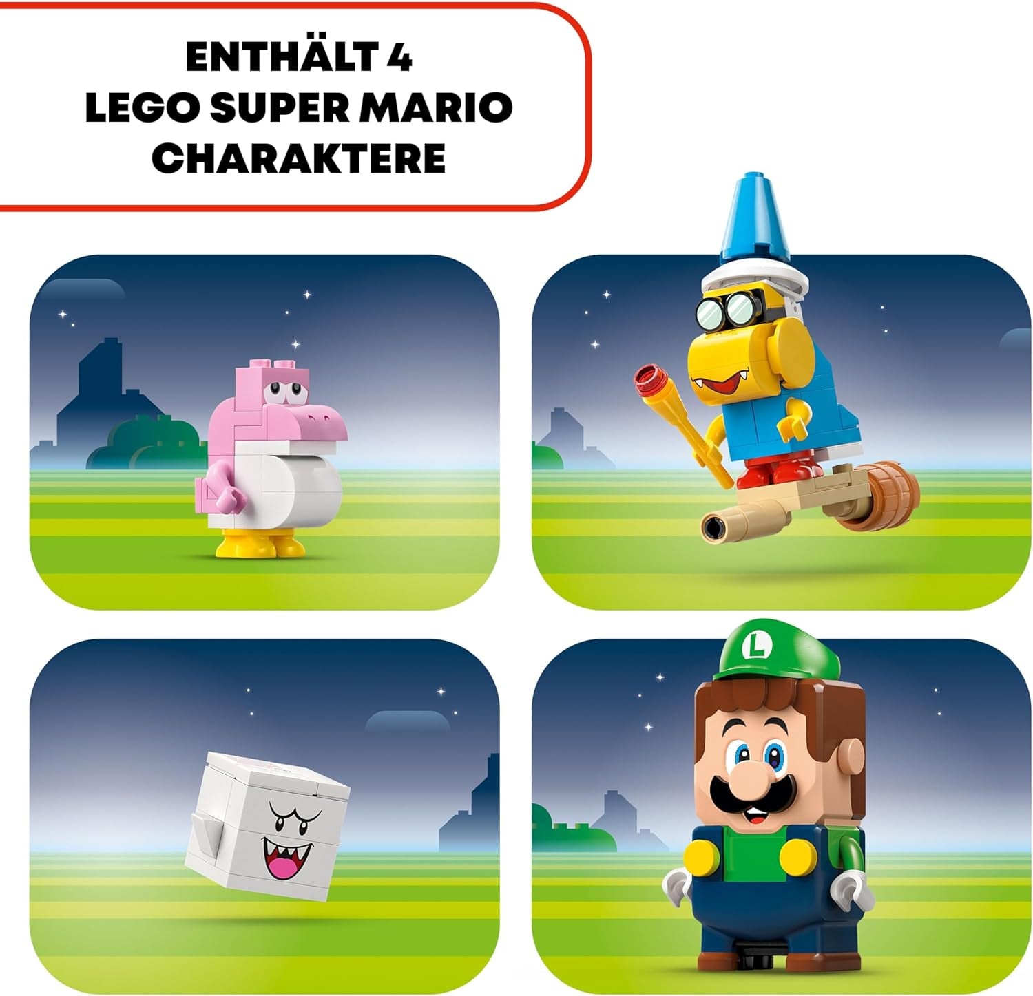LEGO Super Mario Abenteuer mit dem interaktiven Luigi, Nintendo Geschenk für Jungen, Mädchen und Gamer ab 6 Jahren, Abenteuer-Spielset für Kinder mit rosa Baby Yoshi 71440